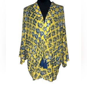 Cato Est. Floral Tassel 3/4 Dolman Sleeve Cardigan Women’s Size 18/20W